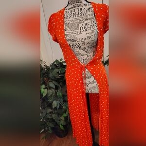 Red Polka Dot Wrap Dress And Women's Fashion Hat